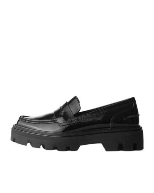 Rag & Bone Black Round Head Loafer Shoes