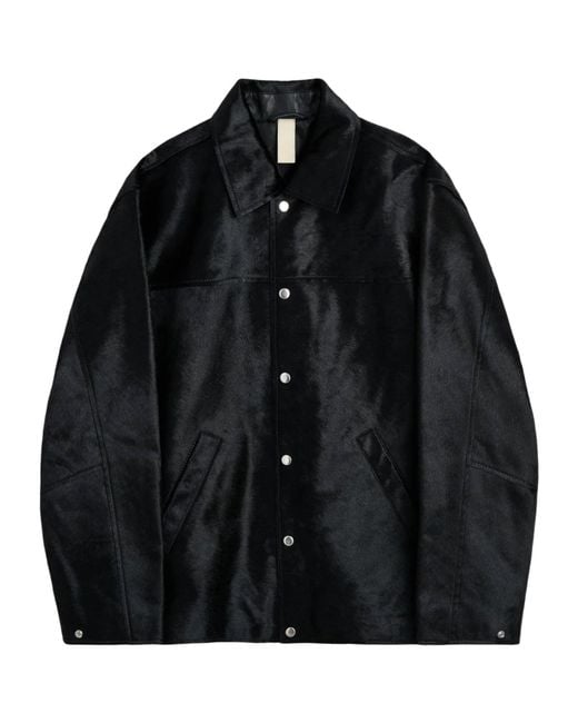sunflower Black Lapel Leather Jacket for men