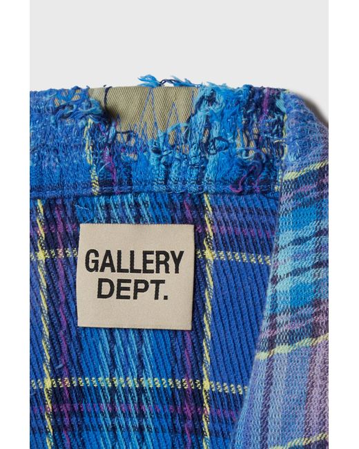 GALLERY DEPT. Blue Marley Flannel Shirt for men