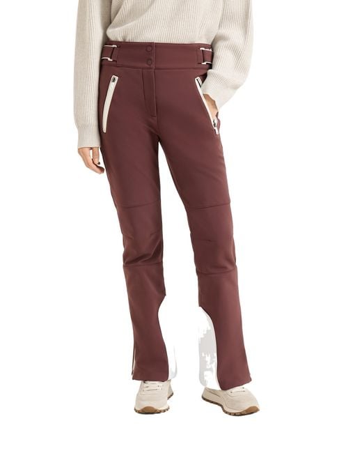 Brunello Cucinelli Red Belt-Loops Trousers
