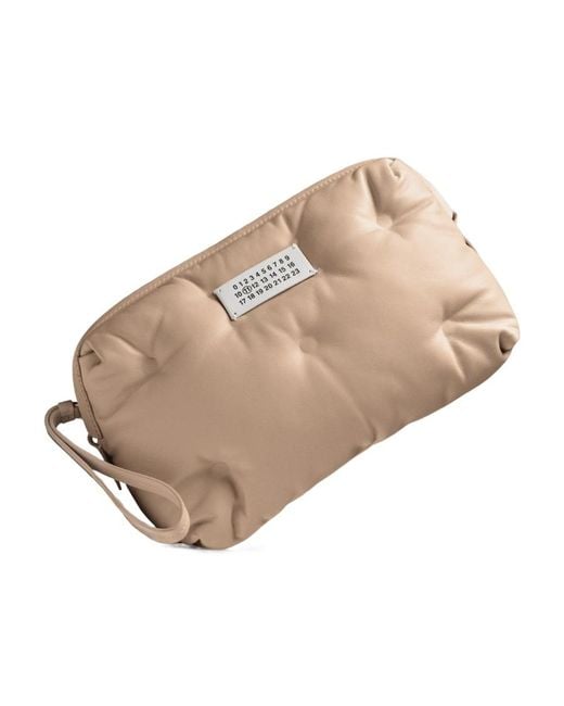 Maison Margiela Natural Glam Slam Leather Shoulder Bag for men