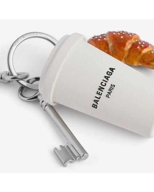 Balenciaga White Charm/Keychain Coffee Cup