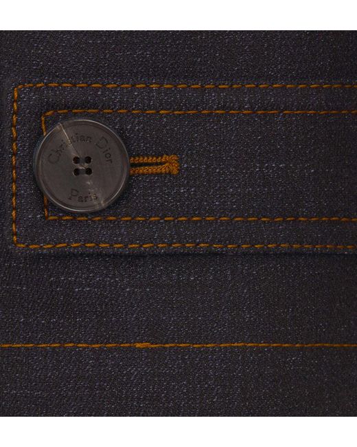 Dior Blue Belted Cargo Pants