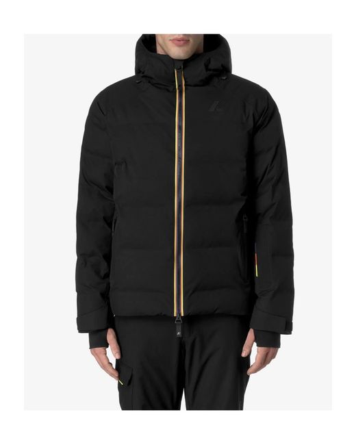 K-Way Black Zip-Up Hooded Jacket for men