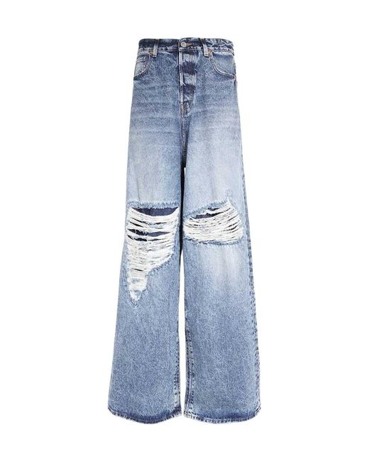 Vetements Blue Logo Jeans for men