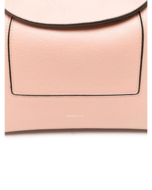 Wandler Pink Penelope Slouch Logo-Detail Shoulder Bag