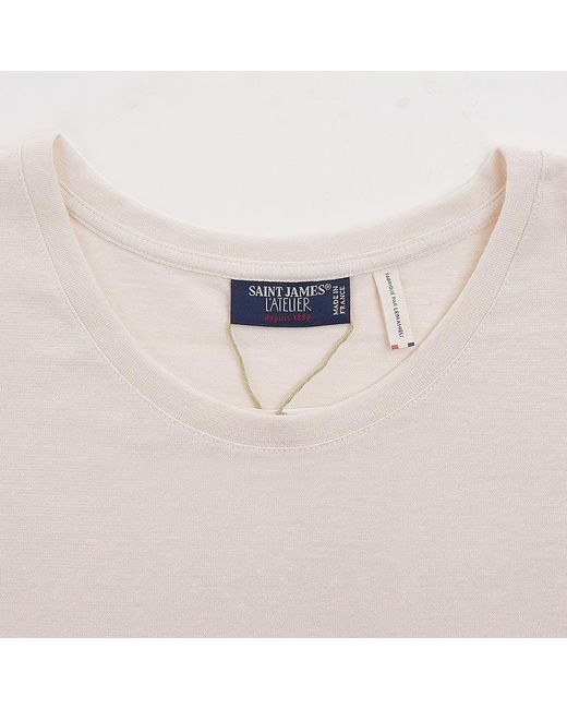 Saint James White Short-Sleeved T-Shirt