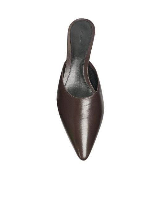 The Row Brown Liisa Kitten Mule