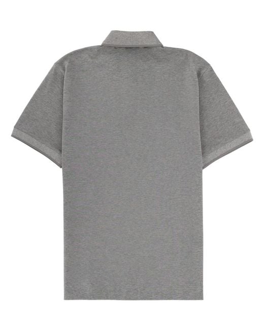 Boss Gray Boss C Parris Logo Patch Polo Shirt for men