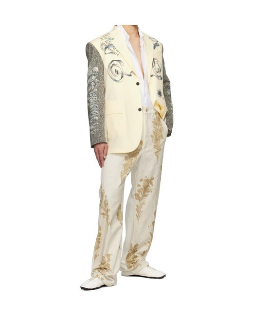 Jean Paul Gaultier Natural Multi-Tattoo Blazer for men