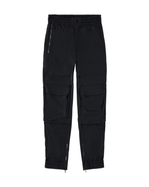DIESEL Blue Zip-Pocket Cargo Pants for men