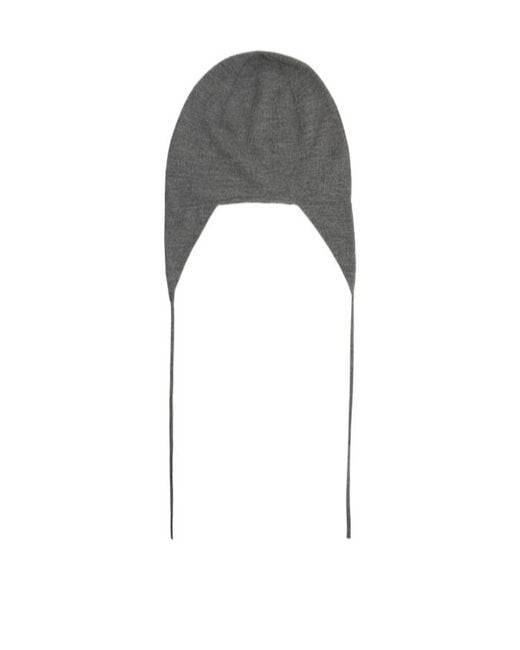 The Row Gray Shiran Cashmere Hat