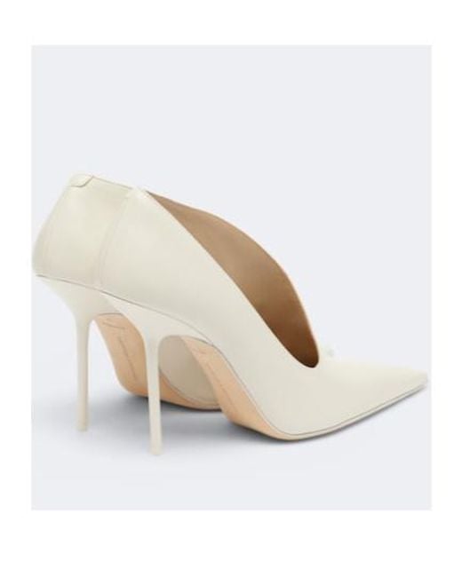 Victoria Beckham White Sloane Leather Pumps