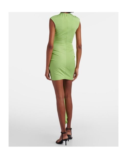 Christopher Esber Green Hollow-Out Mini Dress