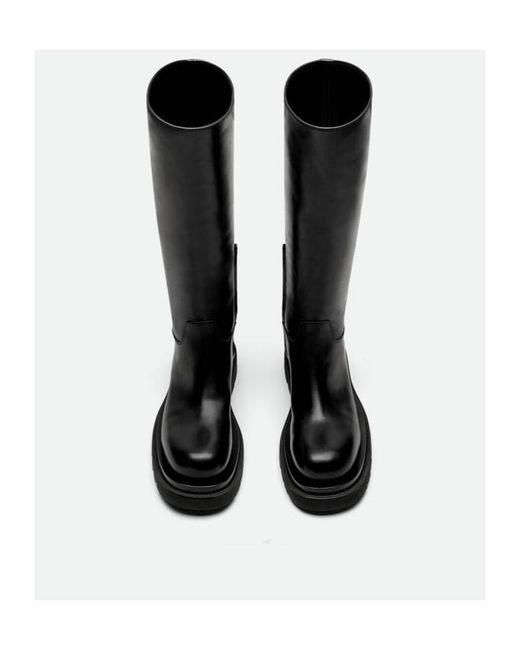 Bottega Veneta Black Lug Boots