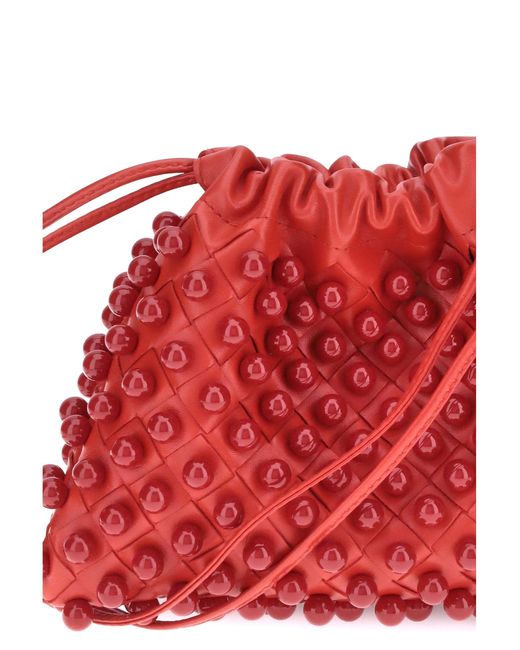 Bottega Veneta Red Woven Clutch