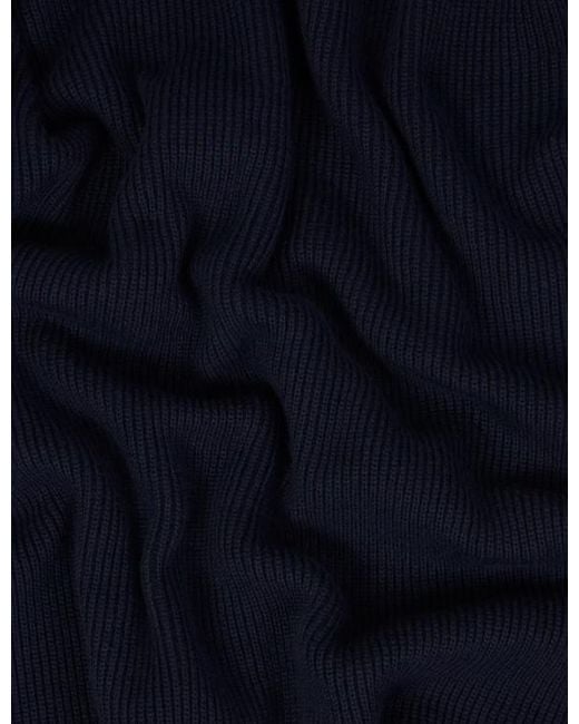 Stone Island Blue Logo Patch Zip-Up Jumper for men