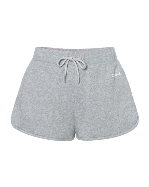 Céline Gray Mini Jogger Shorts