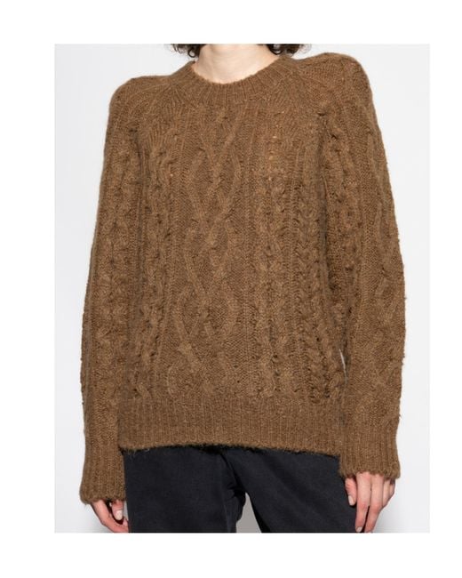 Isabel Marant Brown Isabel Marant Étoile Knitted Crewneck Jumper