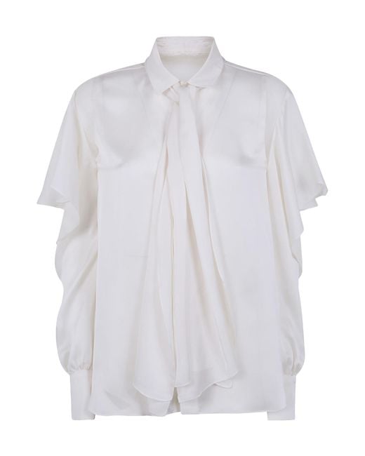 Sacai White Satin Shirt