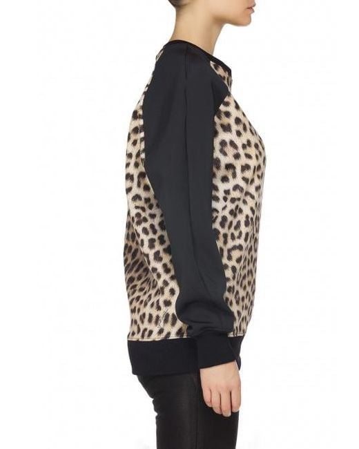 Just Cavalli Black Round-Neck Sweater