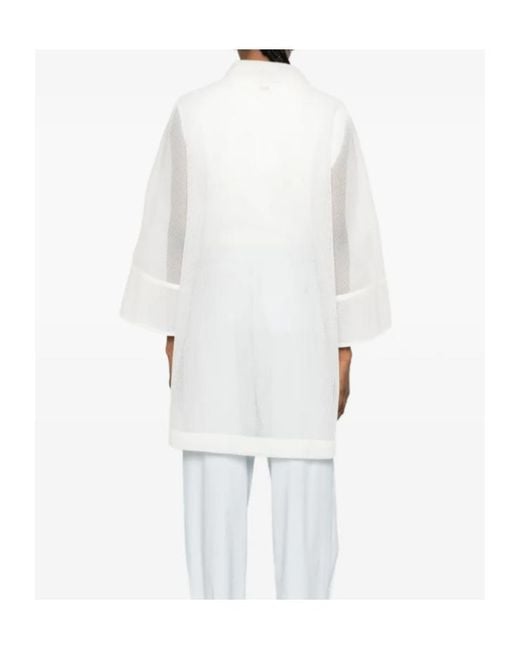 Herno White Patch-Pocket Coat
