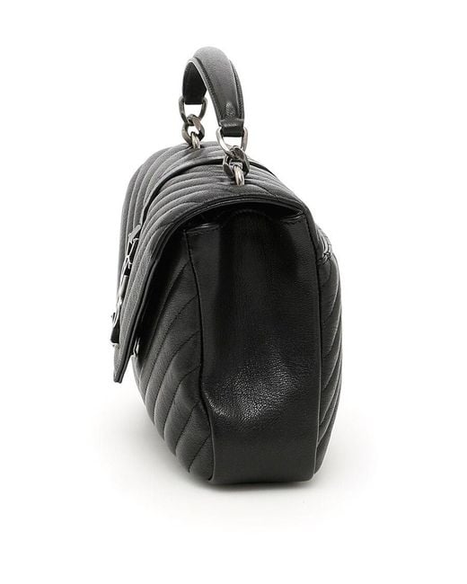 Saint Laurent Black College Medium Shoulder Bag
