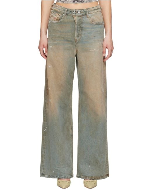 DIESEL White 1996 D-Sire 007Z4 Relaxed Jeans