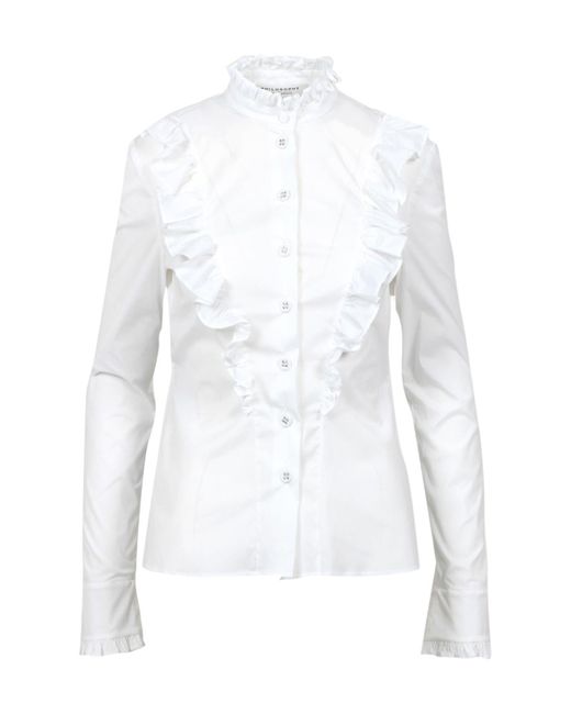 Philosophy Di Lorenzo Serafini White Ruffled Shirt