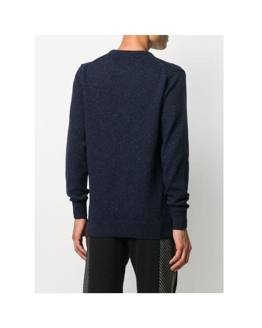 Barbour Blue Tisbury Crewneck Knitted Jumper for men