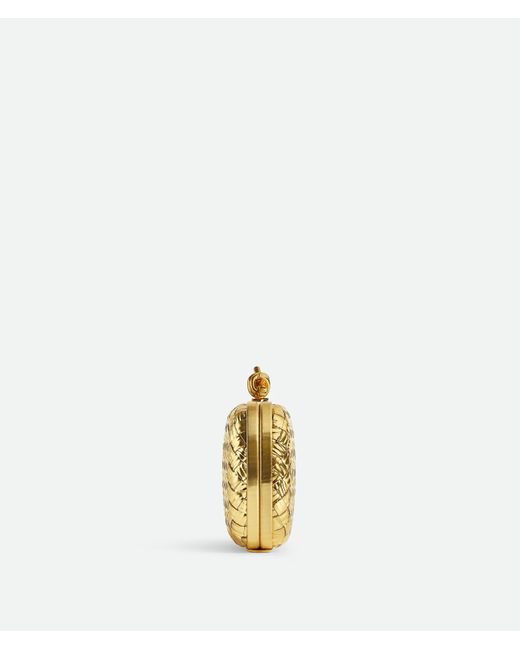 Bottega Veneta Metallic Knot Clutch Bag