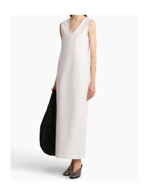 Khaite White Avery Dress