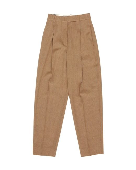 Rohe Natural Casual Trousers With Belt Loops