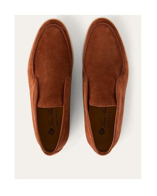 Loro Piana Brown Open Walk Round-Headed Boots for men