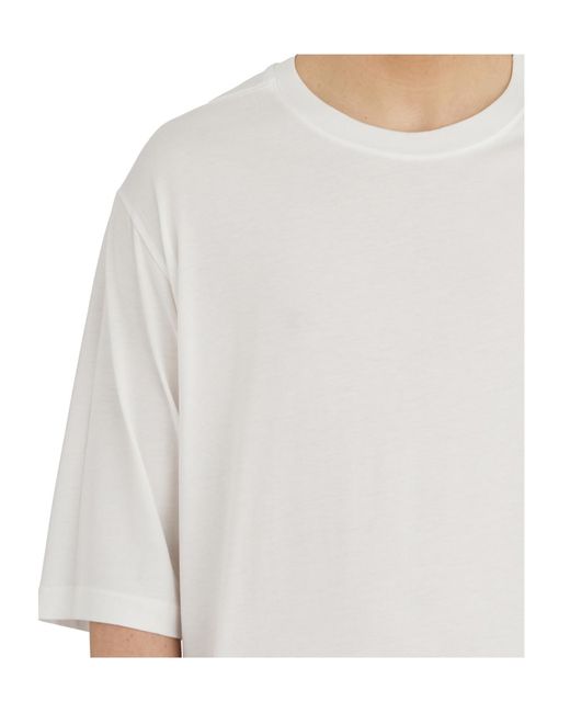 Thom Krom White Printed Graphic T-Shirt for men