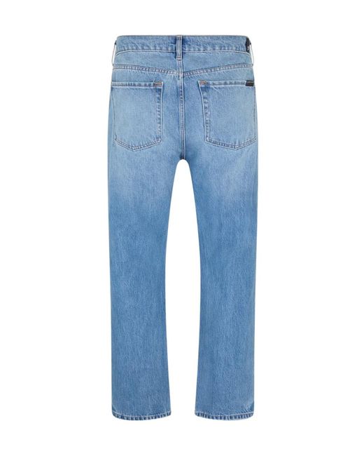 7 For All Mankind Blue Belt Loops Jeans for men