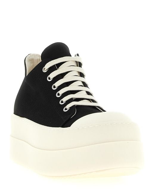 Rick Owens Black 'Mega Bumper Low Sneaks' Sneakers