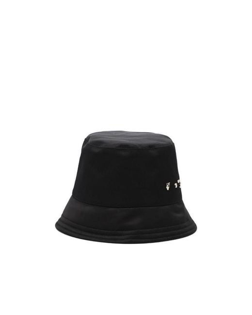 Off-White c/o Virgil Abloh Black Logo Printed Bucket Hat