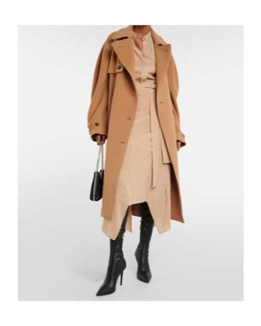 Stella McCartney Natural Silk Crepe De Chine Shirt Dress