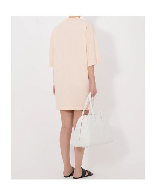Loulou de Saison Natural Ayaz Lds Crew Neck Mini Dress
