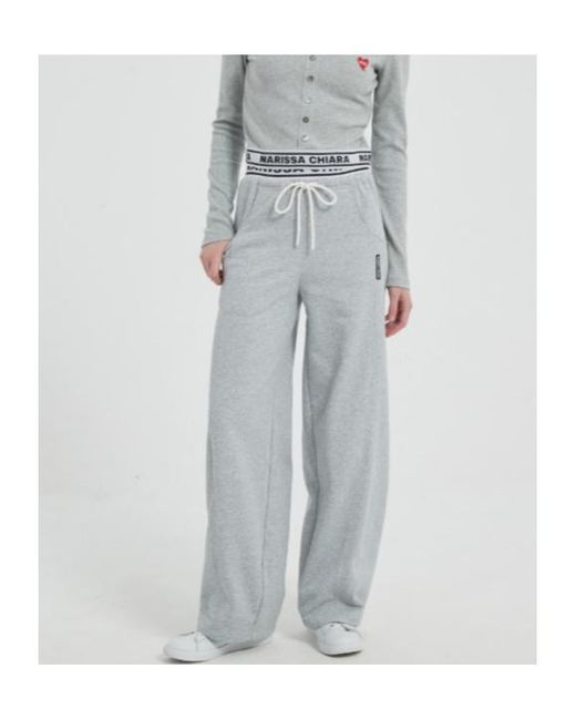 Marissa Chiara Gray Drawstring Sweatpants