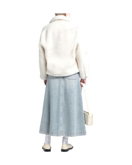 Jacquemus Natural Solidcolor Sheepskin Jacket