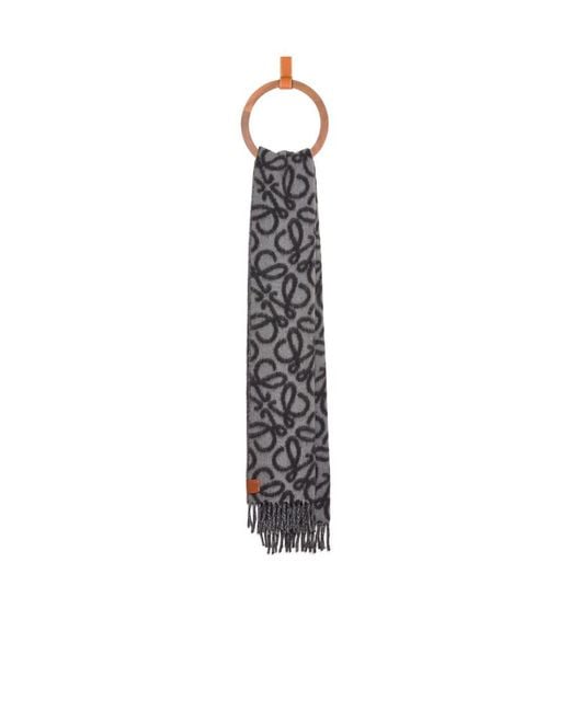 Loewe White Anagram Scarf