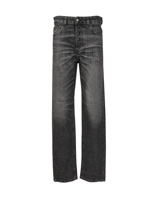 DIESEL Gray 1988 D-Ark Logo Embroidered Jeans
