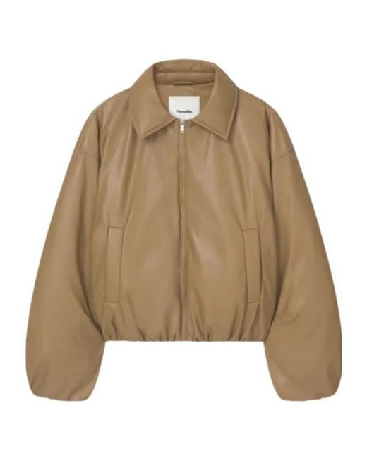 Nanushka Natural Asger Balloon Jacket