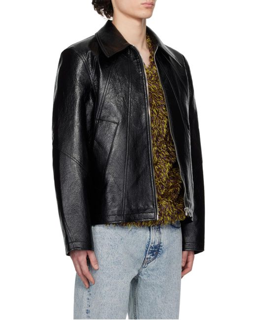 Séfr Black Long Sleeve Casual Jacket for men