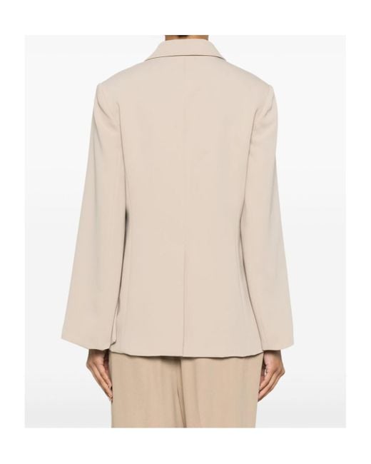 P.A.R.O.S.H. Natural Single-Breasted Blazer