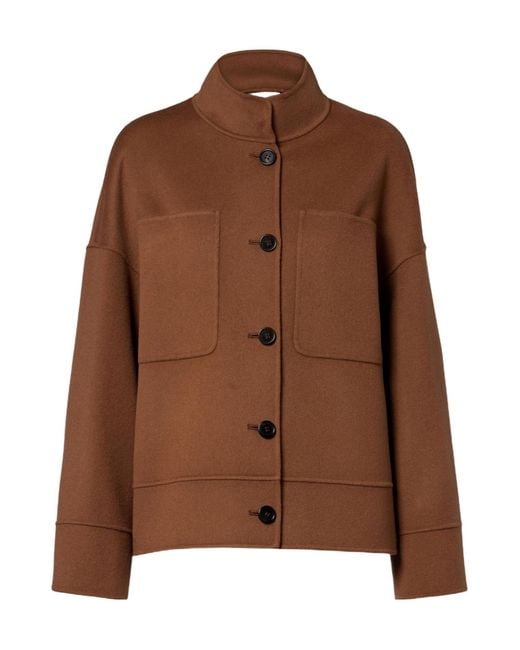 Max Mara Brown Long-Sleeved Casual Jacket