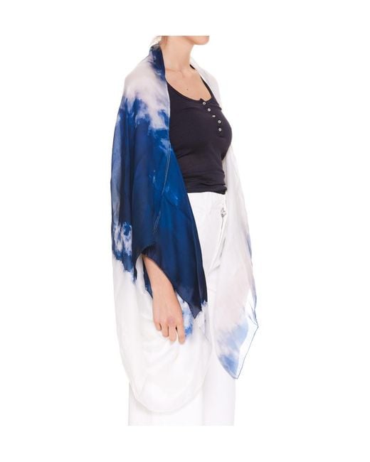 McQueen Blue Logo Scarf