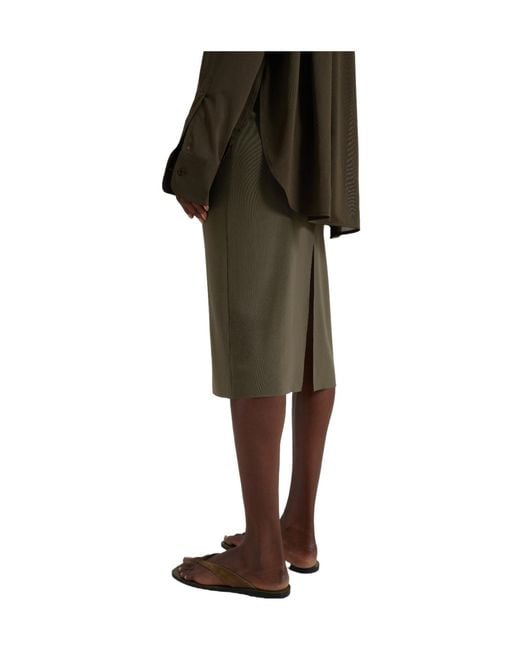 Frankie Shop Green Suva Sheer Skirt